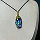 Подвеска Swarovski crystal Перламутровый метеорит 35mm. Подвеска. TLN North. Интернет-магазин Ярмарка Мастеров.  Фото №2