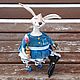 Toy Interior Bunny. Christmas tree toy, rabbit. The Year of the Rabbit, the hare, Toys, Tomsk,  Фото №1