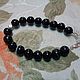 Men's bracelet made of black agate and silver 925 ' Star of Russia'. Bead bracelet. marusjy. My Livemaster. Фото №5