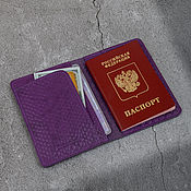 Сумки и аксессуары handmade. Livemaster - original item Passport cover 