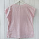 Basic blouse made of light pink linen. Blouses. etnoart. My Livemaster. Фото №5
