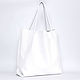 Shopper Bag Leather White Shoulder Bag Bag Bag. Shopper. BagsByKaterinaKlestova (kklestova). My Livemaster. Фото №4