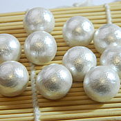 Материалы для творчества handmade. Livemaster - original item 18 mm - Cotton pearls (Japan). pc. Handmade.