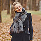 Fox fur scarf in blue. Collars. Forestfox. Family Fur Atelier. Online shopping on My Livemaster.  Фото №2
