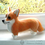 Куклы и игрушки handmade. Livemaster - original item Dog Welsh Corgi decorative dog toy felted wool. Handmade.