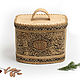 Wooden cat 'Bread'. Box for storage. Art.0012, The bins, Tomsk,  Фото №1