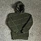 Knitted sweater with hood, khaki (No. №438), Mens sweaters, Nalchik,  Фото №1