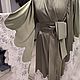 Пеньюар Премиальный "Олива". Халаты. DRESSART Модный Дом Анны Ивановой (dressartcouture). Ярмарка Мастеров.  Фото №10