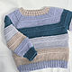 Вязаный свитер крупной вязки. Свитеры. Knit by Heart - Вязаная одежда 富. Ярмарка Мастеров.  Фото №5