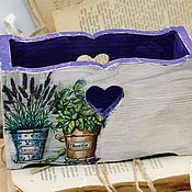 Для дома и интерьера handmade. Livemaster - original item Kitchen Set Lavender Napkin Holder Array. Handmade.