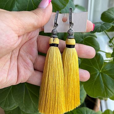 Украшения ручной работы. Ярмарка Мастеров - ручная работа Серьги-кисти. Handmade.