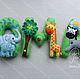 the name of felt in the style of the zoo. the price of a letter 700. the names felt oksana rozhkova.
