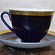 Tea pair Cobalt MAY 9 LFZ. Vintage mugs. antiquekineshma (antiquekineshma). Online shopping on My Livemaster.  Фото №2