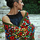 Order Crocheted shawl 'Poppy field' based on Claude Monet. asmik (asmik). Livemaster. . Shawls Фото №3
