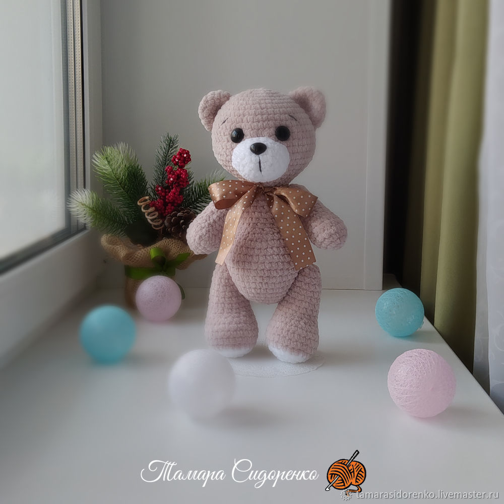Мягкая игрушка Плюшевый Мишка, связанная крючком в интернет-магазине на ...
