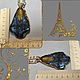 Order Strolling around Paris. Pendant on a chain – a lacquer miniature and a black cat. lacquer miniature. Livemaster. . Pendant Фото №3