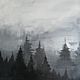 Картина "Лес в тумане", Картины, Барнаул,  Фото №1