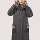 Black winter coat with natural fur. Coats. Yana Levashova Fashion. Online shopping on My Livemaster.  Фото №2