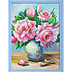 Painting of peonies in a vase 'Fragrance of flowers'. Pictures. Art-terapiya Iriny Churinoj (irina-churina). Ярмарка Мастеров.  Фото №4