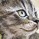 Картина с котенком в детскую 30 на 40 маслом на холсте. Картины. Картины от  Ирины. Ярмарка Мастеров.  Фото №4