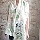  Felted scarf-shawl ' wrapped up blanche Naturelle', Scarves, Colmar,  Фото №1