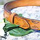 Women's leather belt 'Romantic-1'. Straps. CRAZY RHYTHM bags (TP handmade). My Livemaster. Фото №4