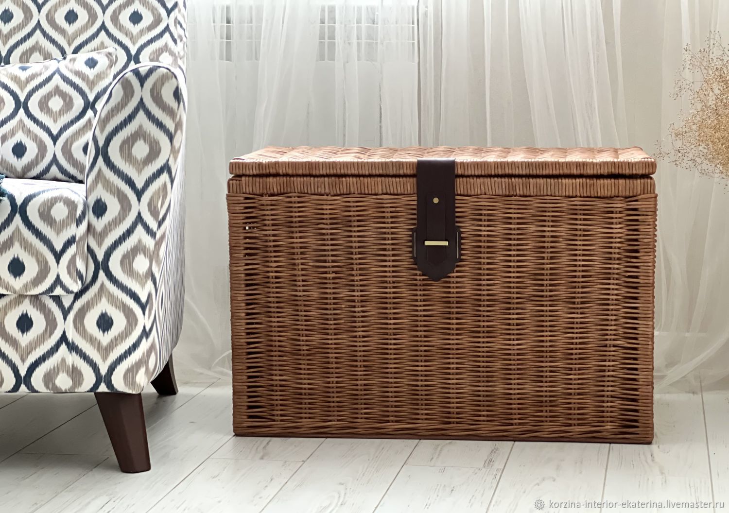 Плетеный сундук в интернет-магазине Ярмарка Мастеров по цене 16000 ...