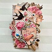 Открытки handmade. Livemaster - original item A delicate Floral card in the style of Tilda. Handmade.