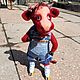 Bull on roller skates. Stuffed Toys. kovyazinat (KovyazinaT). Online shopping on My Livemaster.  Фото №2