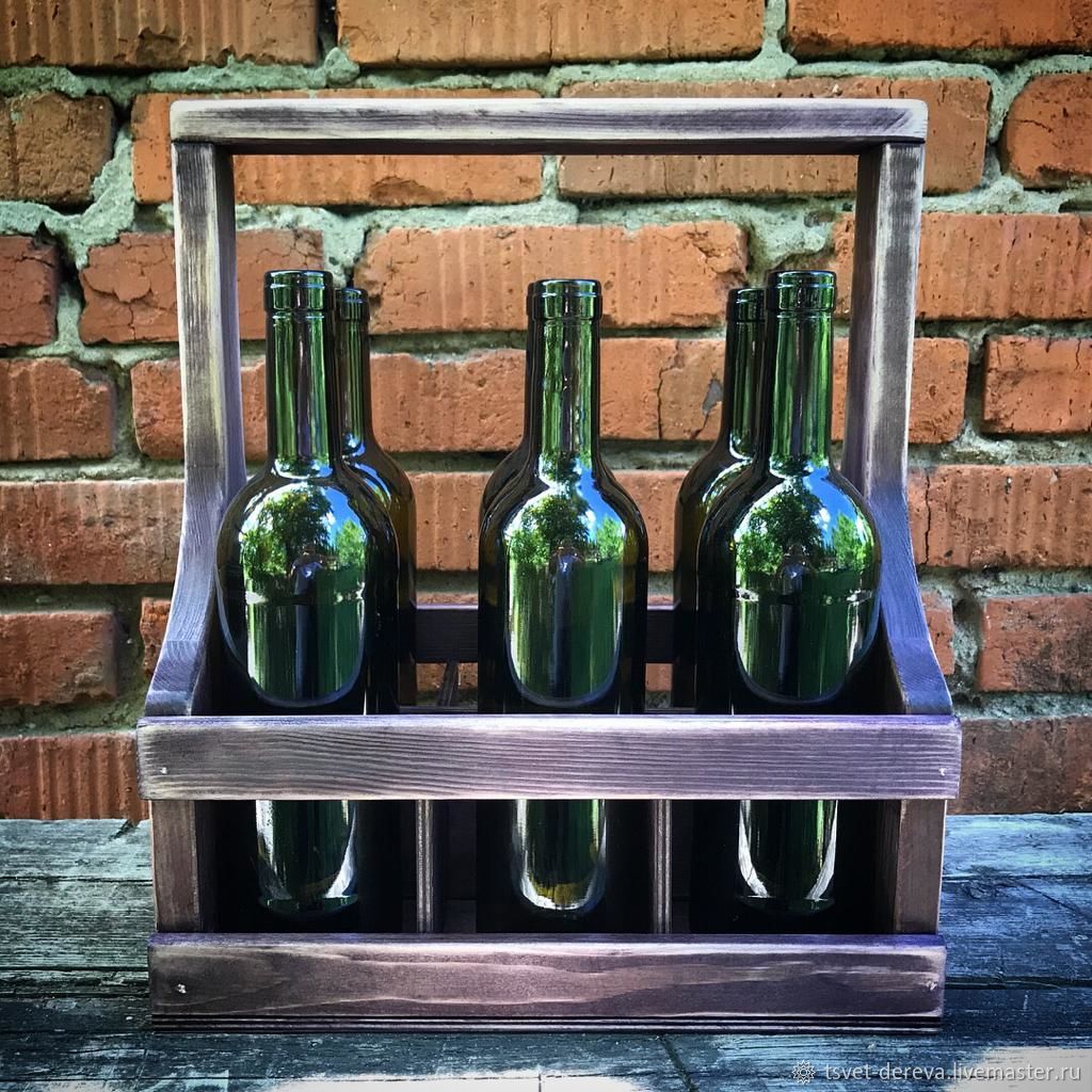 Ящик для 6 бутылок вина