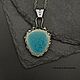 Подвеска Горное озеро. Подвеска. Светлана Кузнецова. Ярмарка Мастеров.  Фото №10