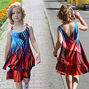 Детское платье с новогодним принтом Фиксики
