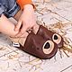 Teddy Bear Slippers, Leather Baby Shoes, Brown Baby Shoes, Footwear for childrens, Kharkiv,  Фото №1