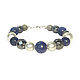 Astero bracelet made of lapis lazuli, labradorite, and hematite Mallorca, Bead bracelet, Moscow,  Фото №1