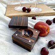 Свадебный салон handmade. Livemaster - original item Engagement ring box in solid ebony. Handmade.