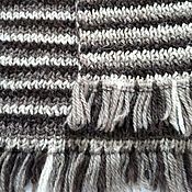 Аксессуары handmade. Livemaster - original item Striped scarf, 100% wool, 175 x 30 cm. Handmade.