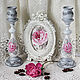 Candle holder great shabby chic ' Pink dream', Candlesticks, ,  Фото №1