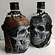 Order A bottle with a 'Skull' decor'. newandw. Livemaster. . Bottle design Фото №3