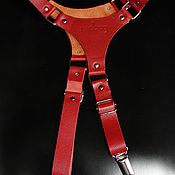 Зоотовары handmade. Livemaster - original item Braces for dogs Redbag genuine leather.. Handmade.