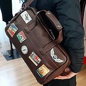 Дорожная сумка из натуральной кожи Baggage for travel D1