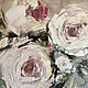 Double painting with abstract roses. Roses on a gray background in oil. Pictures. Zabaikalie. Online shopping on My Livemaster.  Фото №2