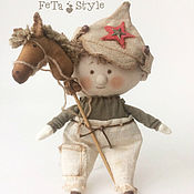 Fisherman and Fish Doll texstile
