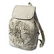 Linen Backpack Romance. Backpacks. Handmade shop. Online shopping on My Livemaster.  Фото №2