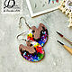 Earrings 'Palette'. Earrings. lilacdreams (LilacDreams). Online shopping on My Livemaster.  Фото №2