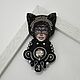 Order Brooch with a face. Girl cat. VeninnaS. Livemaster. . Brooches Фото №3