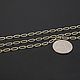 50cm Chain with 3,5 mm texture (thickness) gold plated U. Korea (2697). Chains. VivaBeads. Online shopping on My Livemaster.  Фото №2