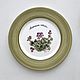Order Painted porcelain serving Dish 4 piece. Alpine plants. ArtFlera (artflera). Livemaster. . Plates Фото №3