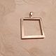 Order Frame-pendant for large cabochon square made of 925 sterling silver. marusjy. Livemaster. . Pendant Фото №3
