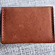 Small dark Brown leather wallet. Wallets. Finist (tisneniekozhi). Online shopping on My Livemaster.  Фото №2