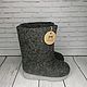 Boots grey. Felt boots. tolkovalenki. Online shopping on My Livemaster.  Фото №2